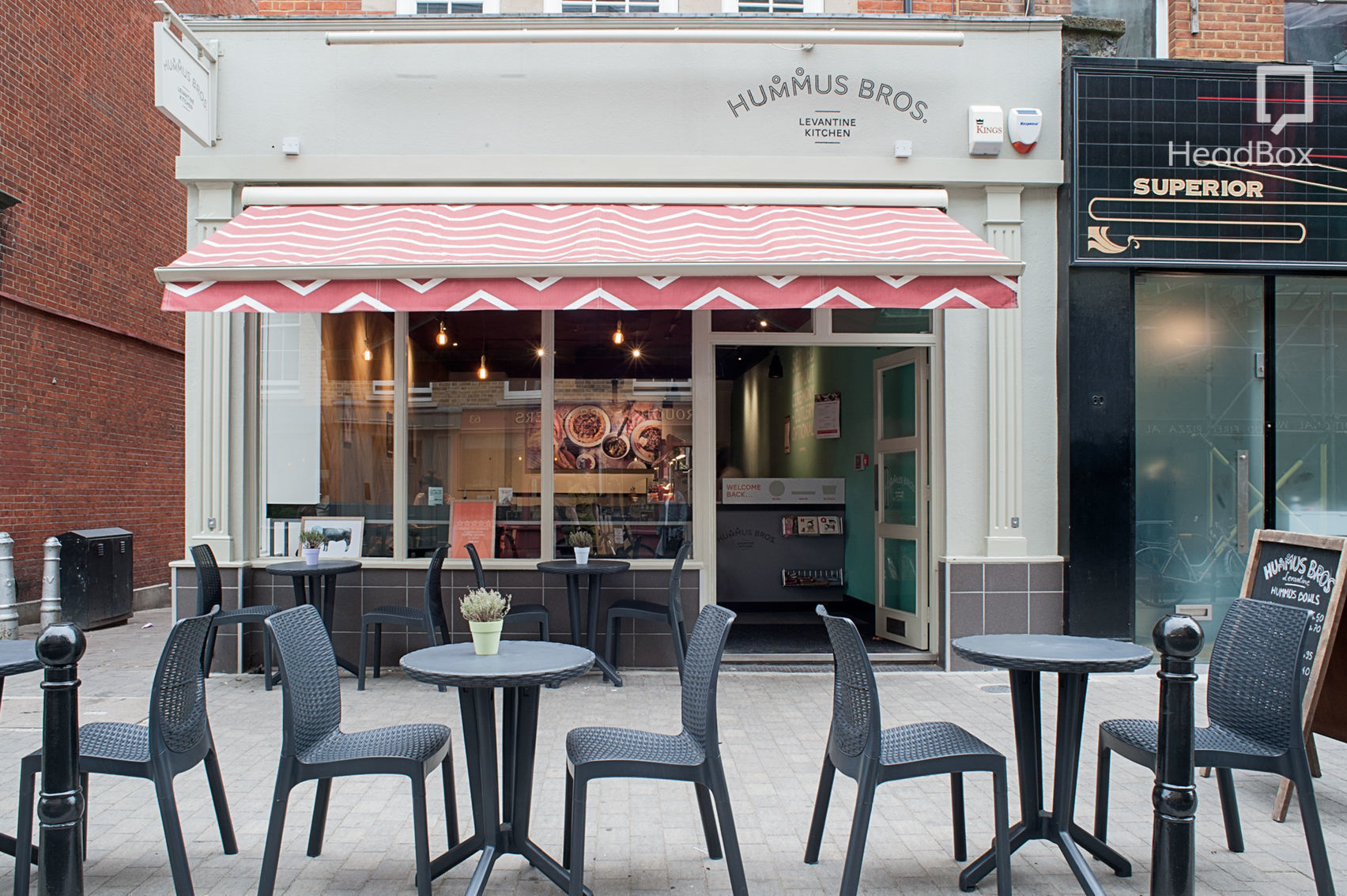 Book Exclusive Venue Hire, Hummus Bros Exmouth Market (London) HeadBox